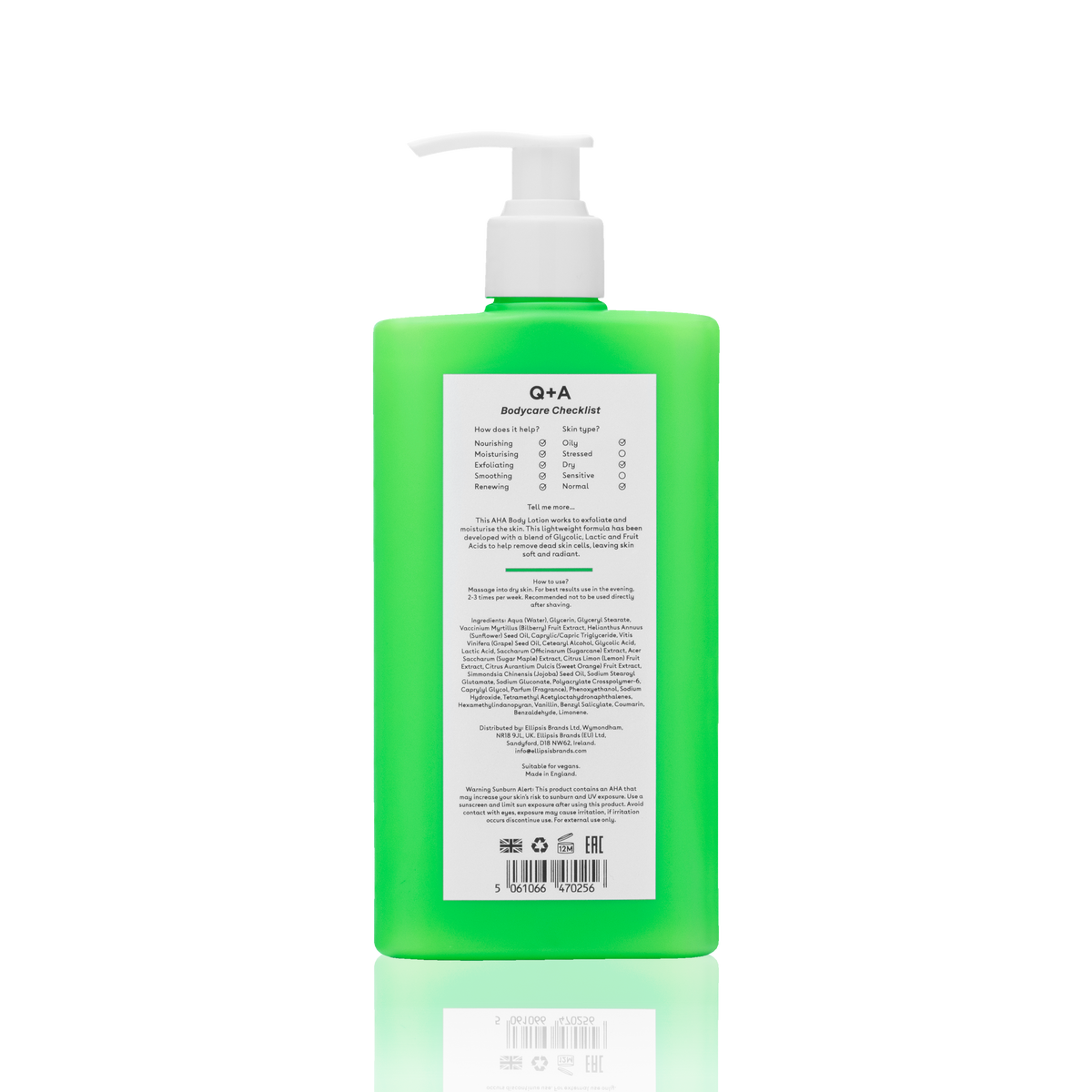 Q+A AHA Exfoliator Body Lotion 250.00 Milliliter