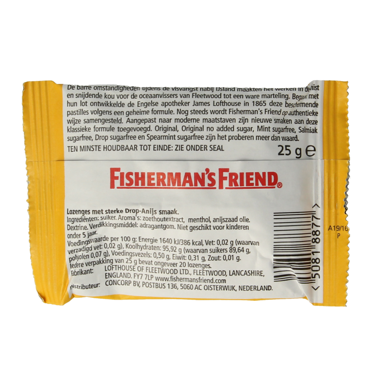 Fisherman's Friend Sterk drop-anijs 25 Gram