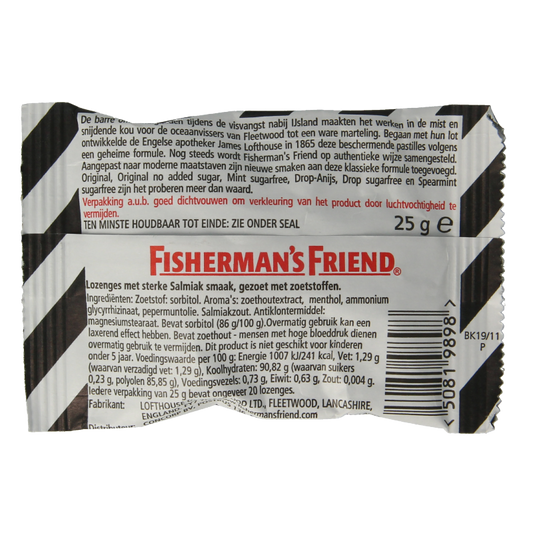 Fisherman's Friend Salmiak suikervrij 25 Gram