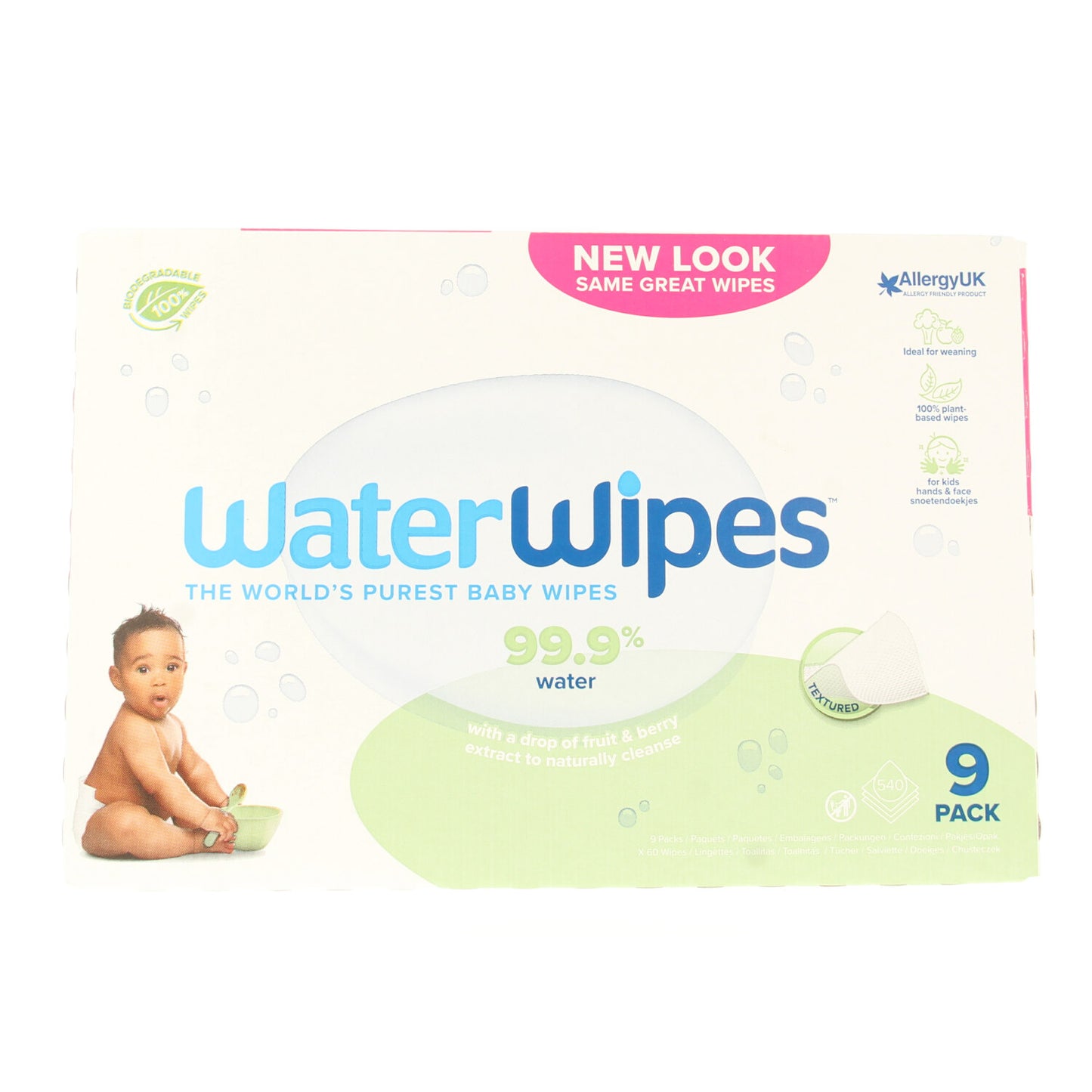 Waterwipes Snoetendoekjes 9-pak 540 Stuks