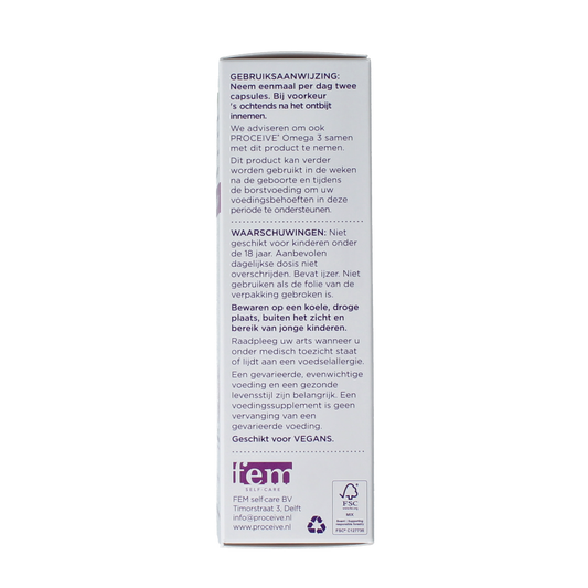 Proceive Kinderwens trimester 3 60.00 Capsules