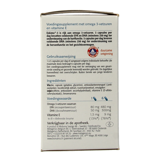 Metagenics Eskimo 3 105 Capsules