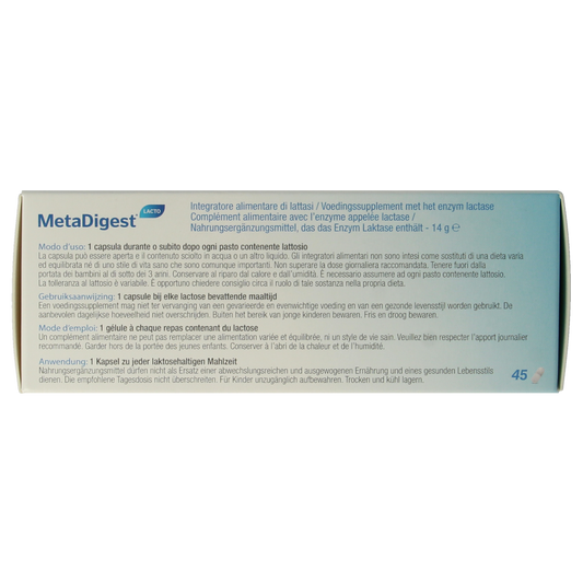 Metagenics Metadigest lacto blister 45.00 Capsules