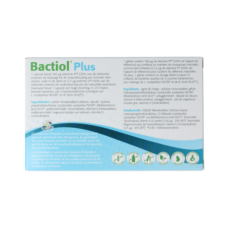 Metagenics Bactiol plus 60 Capsules
