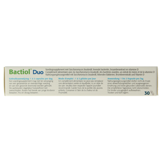 Metagenics Bactiol duo 30 Capsules