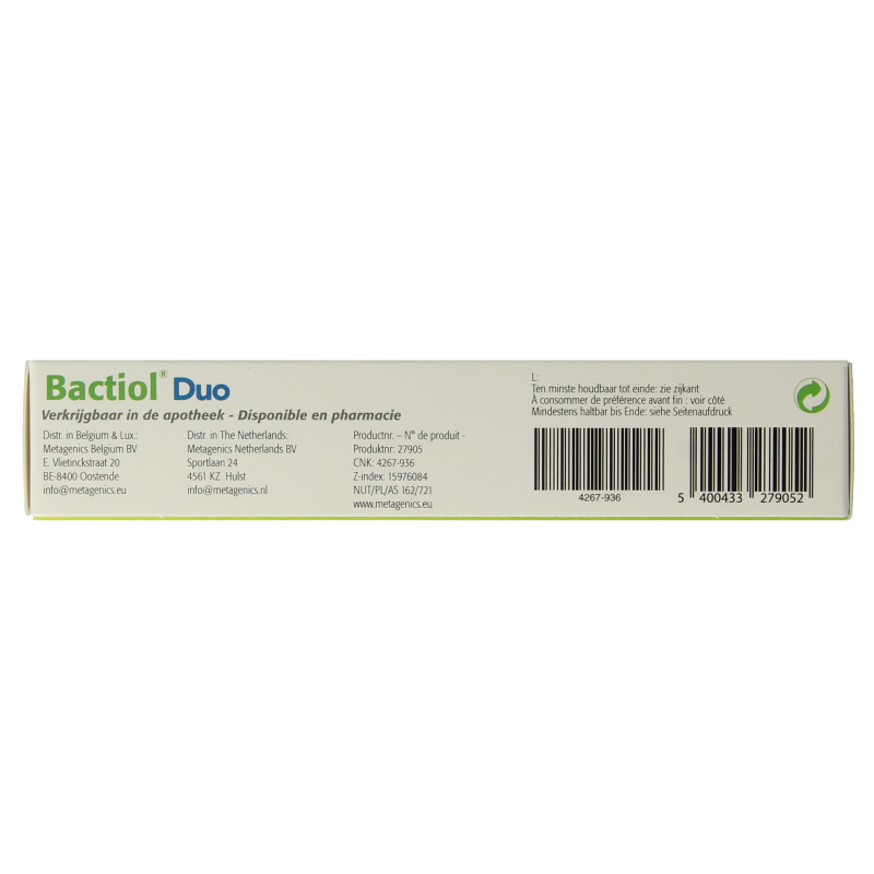 Metagenics Bactiol duo 30 Capsules