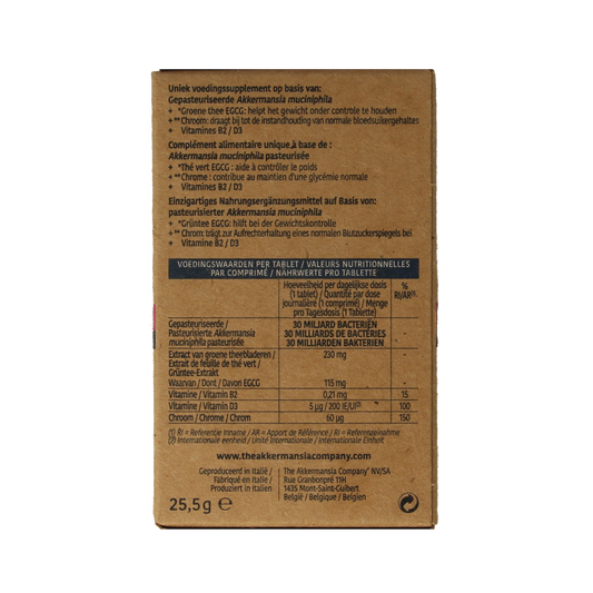 Akkermansia Akkermansia gewichtscontrole V2 NFD 30.00 Tabletten