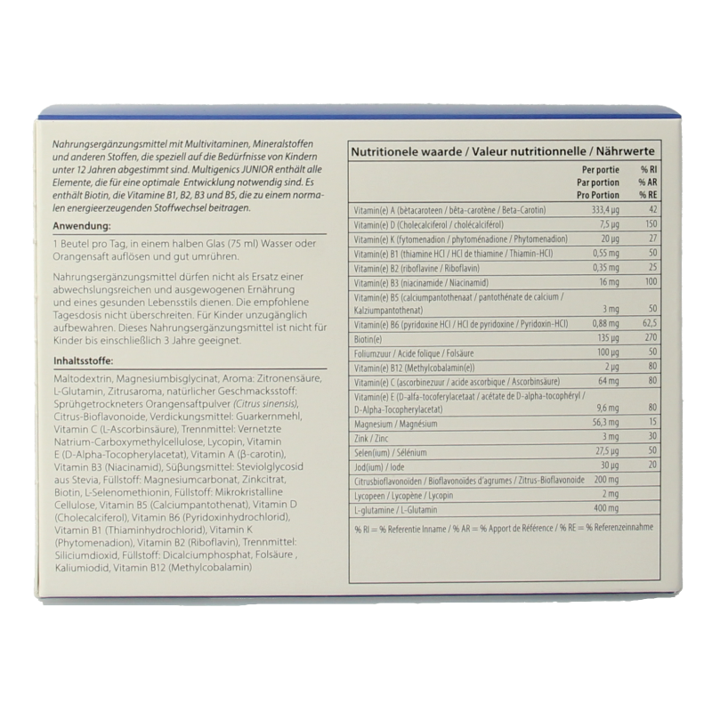Metagenics Multigenics junior 30 Sachets