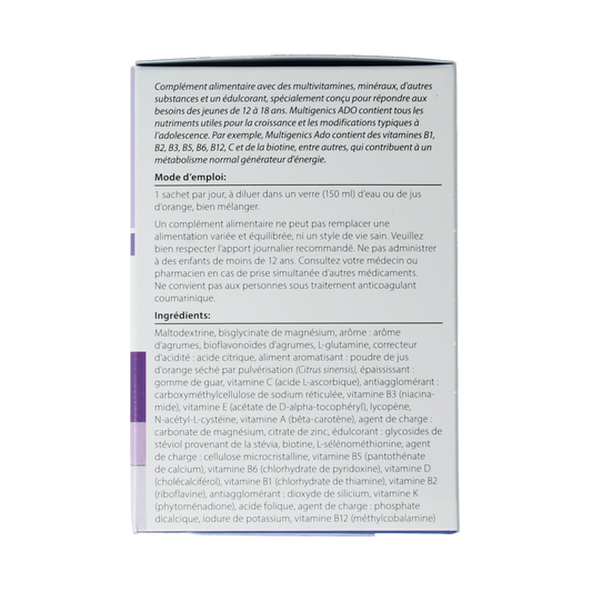 Metagenics Multigenics ado 30.00 Sachets