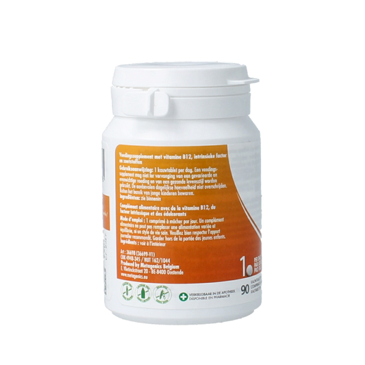 Barinutrics Vitamine B12 I.F. framboos 90 Kauwtabletten