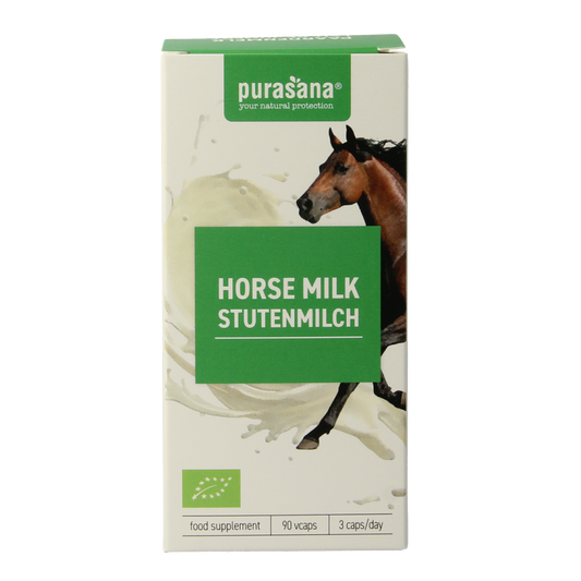 Purasana Paardenmelk bio 90.00 Vegetarische capsules