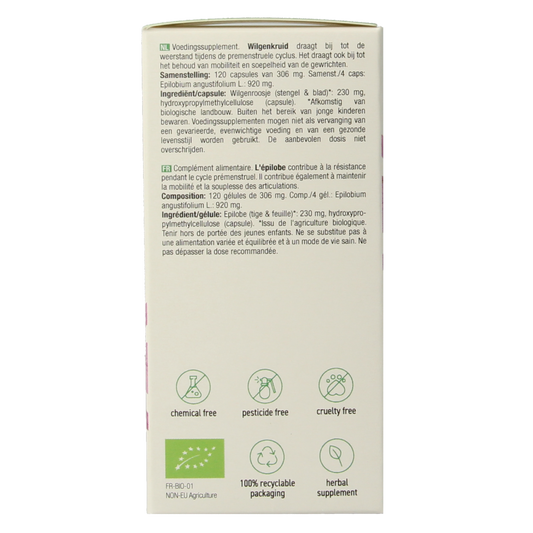 Purasana Wilgenroosje vegan bio 120.00 Vegetarische capsules