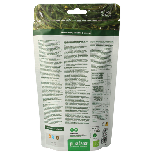 Purasana Spirulina 500mg bio 500.00 Tabletten