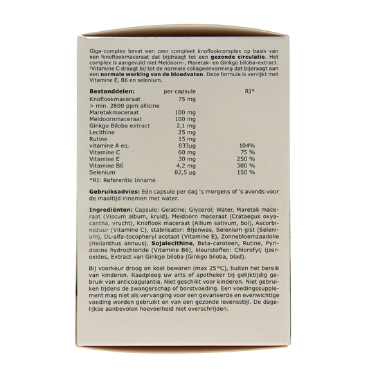 Fytostar Giga complex knoflook 160.00 Capsules
