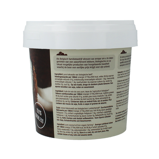 Nutribel Kokosolie geurloos bio 500.00 Milliliter