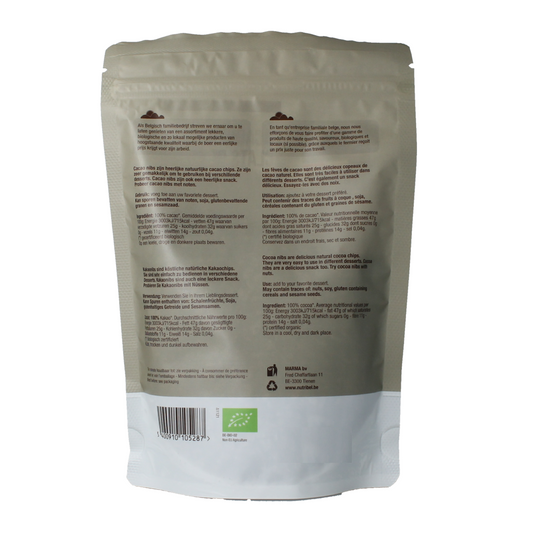 Nutribel Cacao nibs raw bio 200.00 Gram