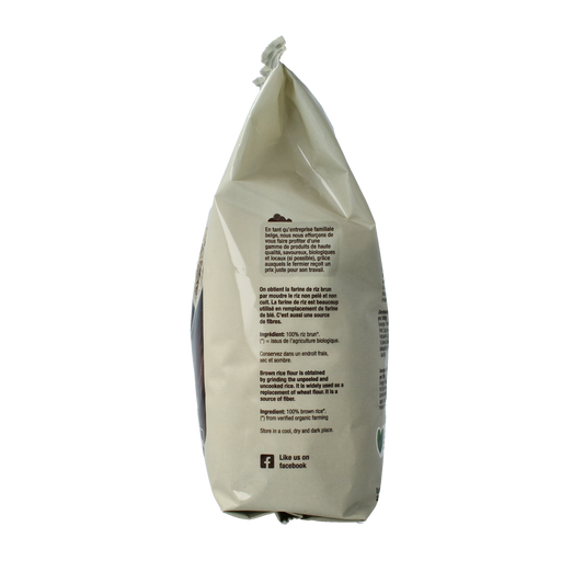 Nutribel Bruine rijstmeel glutenvrij bio 500.00 Gram