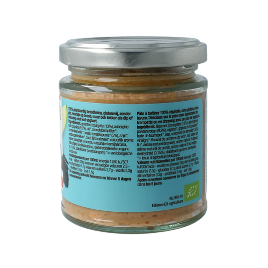 Nutribel Mediterraans spread glutenvrij bio 190.00 Milliliter