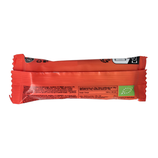 Nutribel Pinda karamel reep melkchocolade bio 40.00 Gram