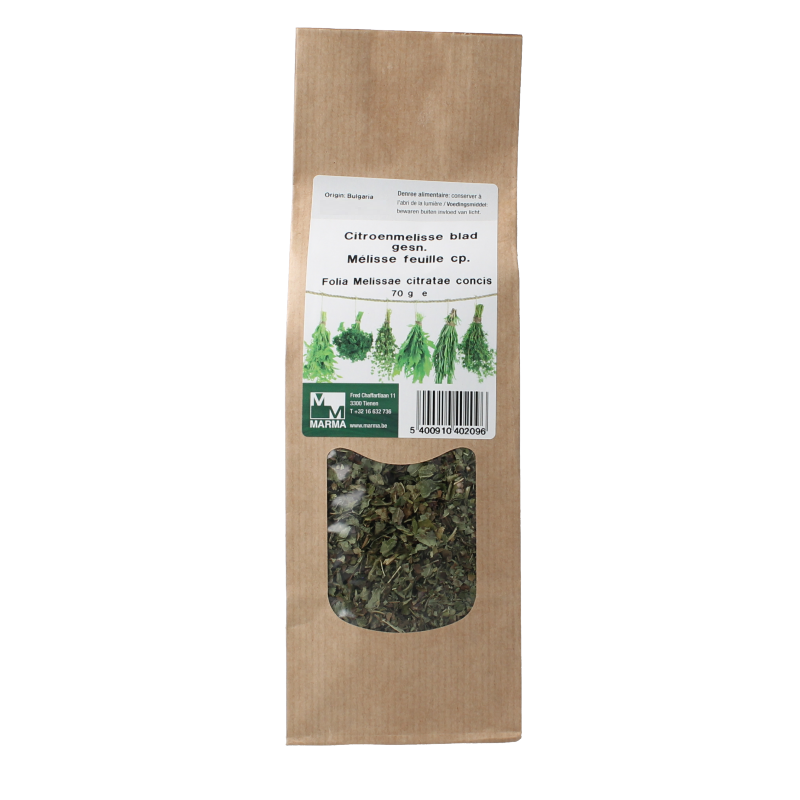 Marma Citroenmelisse blad gesneden 70 Gram