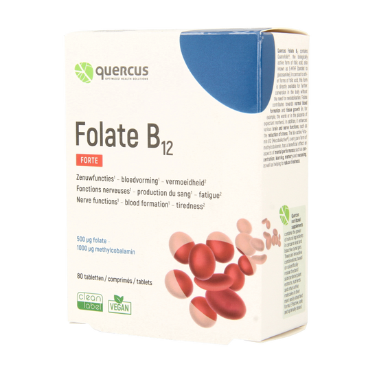 Quercus Folate B12 80 Tabletten