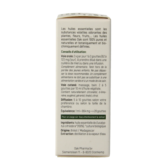 Oak Citroeneucalyptus bio 10.00 Milliliter