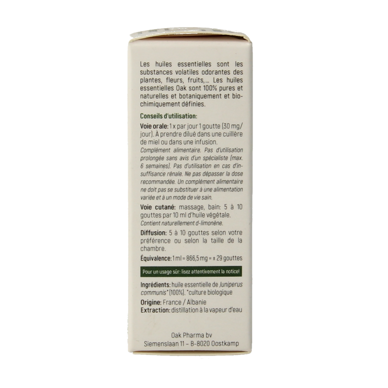 Oak Jeneverbes bio 10 Milliliter