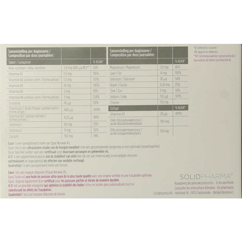 Pure Pregnalia 30 tabletten & 30 softgels 60 Stuks