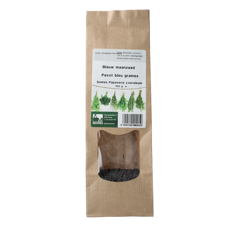 Marma Blauw maanzaad 100 Gram