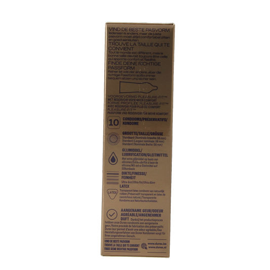 Durex Nude extra lube condooms 10 Stuks