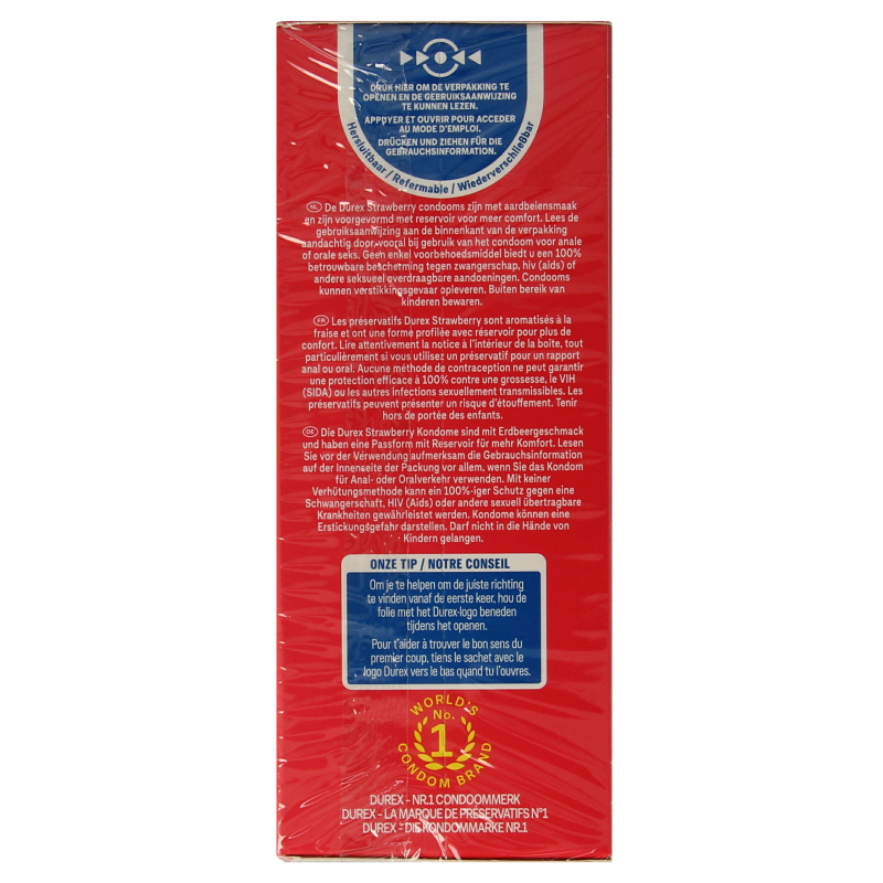 Durex Condooms sexy strawberry 20 Stuks