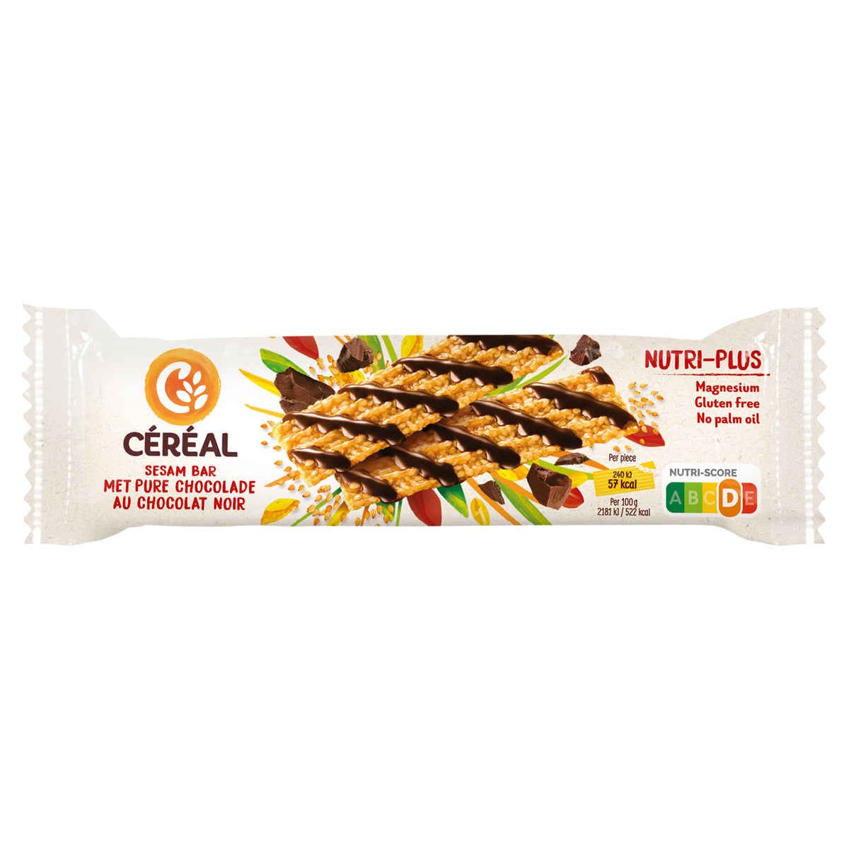 Cereal Sesambar chocolade 33 Gram