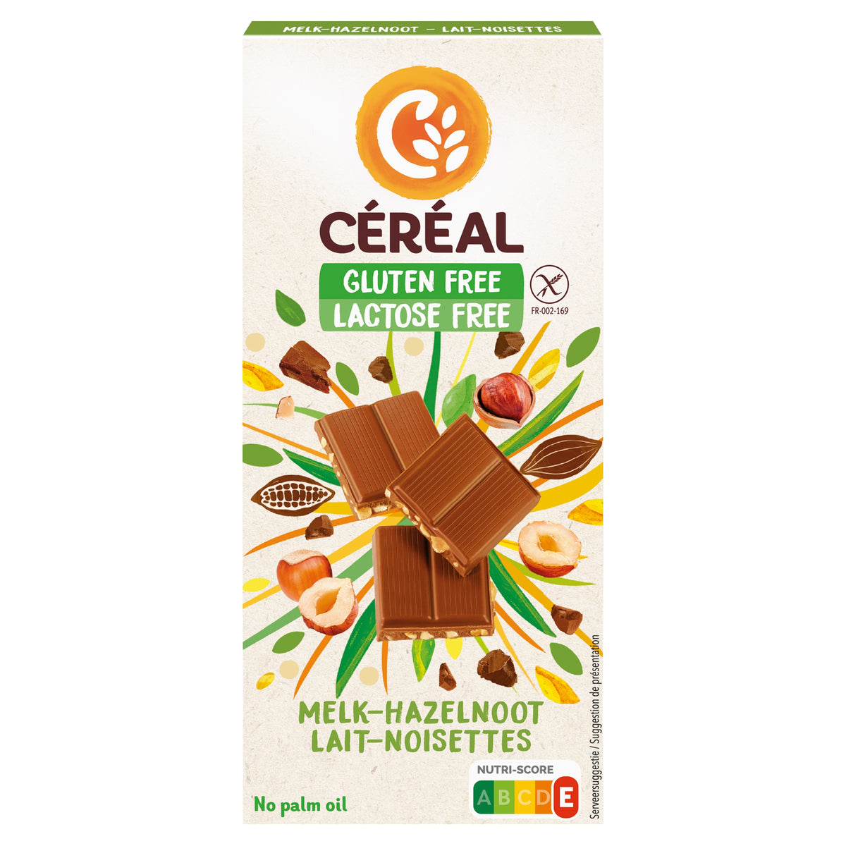 Cereal Melkchocolade hazelnoot glutenvrij 100.00 Gram