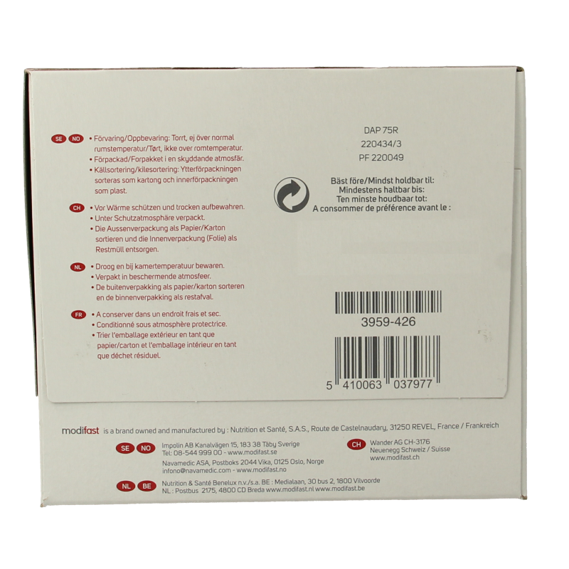 Modifast Intensive pudding vanilla 440 Gram