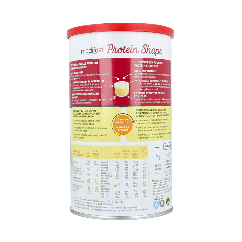 Modifast Proteine shape pudding vanilla 405 Gram