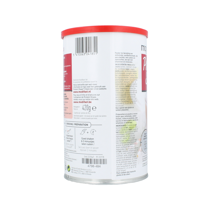 Modifast Proteine shape milkshake strawberry 420 Gram