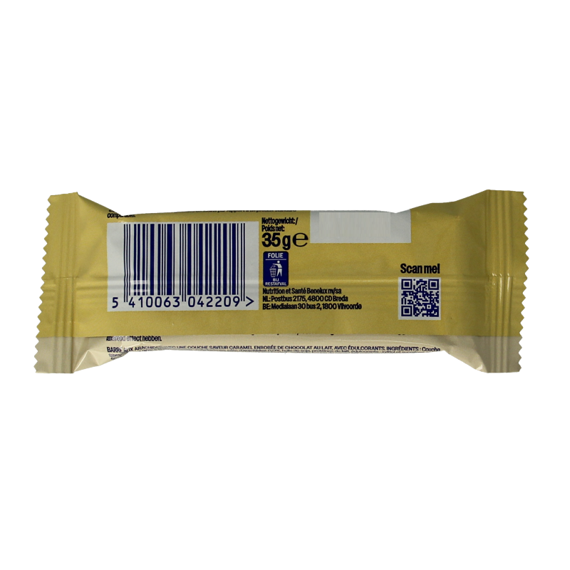 WeCare Lower carb bar caramel choco peanut 35 Gram