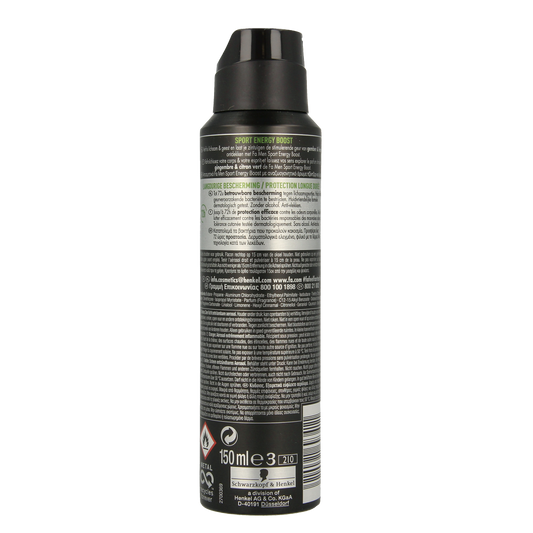 FA Deodorant spray men sport energy boost 150.00 Milliliter