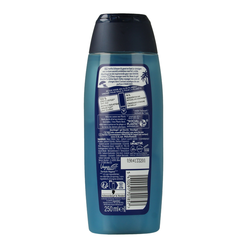 FA Men showergel active sport 250 Milliliter