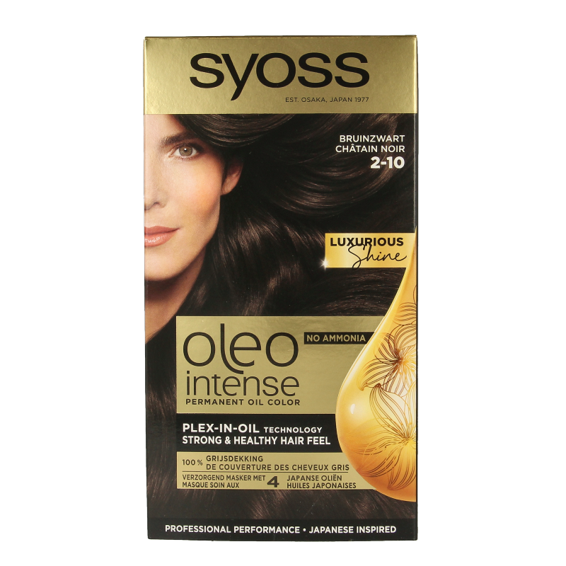 Syoss Color Oleo Intense 2-10 bruinzwart haarverf 1 Set