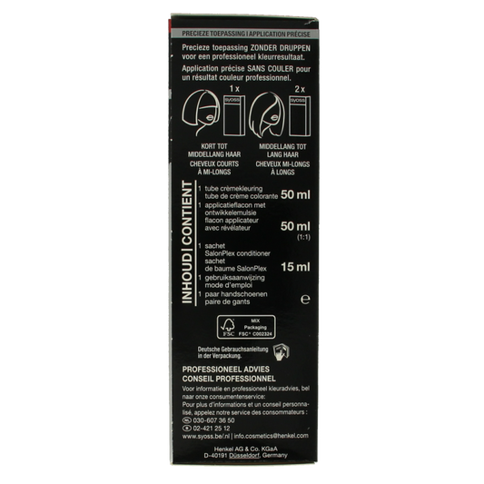 Syoss Color baseline 4-8 chocoladebruin haarverf 1 Set