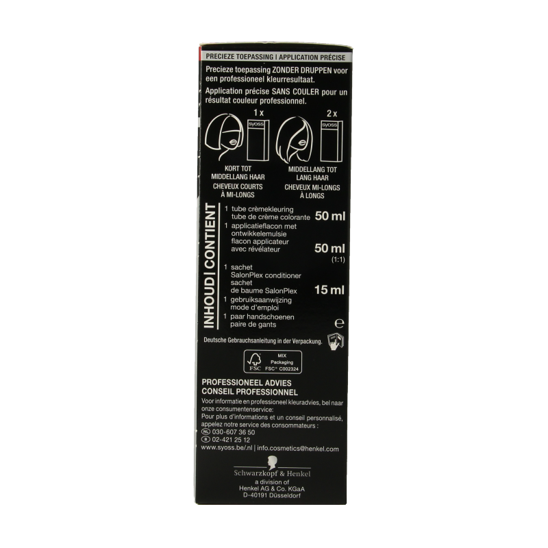 Syoss Color baseline 7-6 middenblond haarverf 1 Set