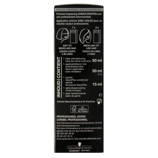 Syoss Color baseline 5-1 lichtbruin haarverf 1 Set