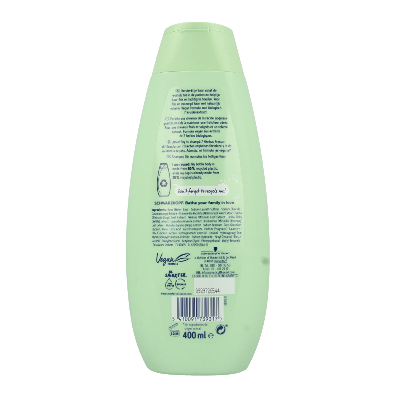 Schwarzkopf Shampoo 7 kruiden 400 Milliliter