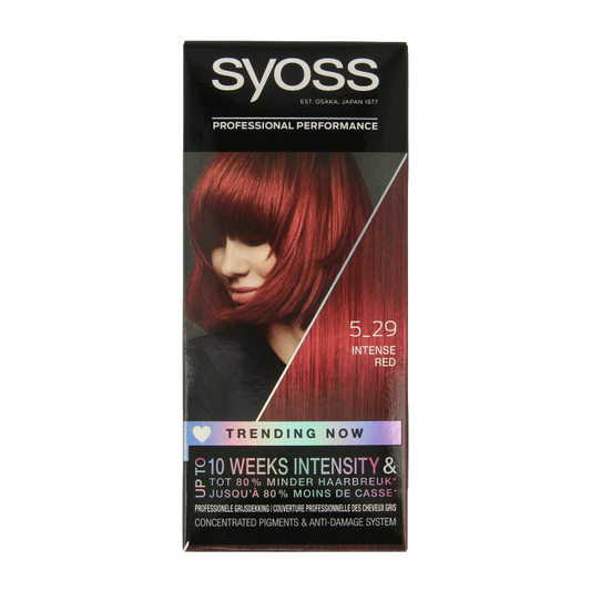 Syoss Color baseline 5-29 intens rood haarverf  1 Set