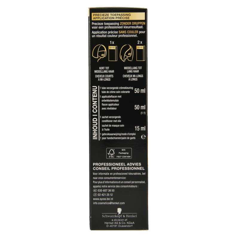 Syoss Color Oleo Intense 7-00 middenblond haarverf  1 Set