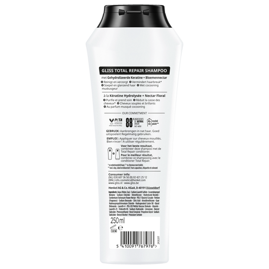 Gliss Kur Shampoo total repair 250.00 Milliliter
