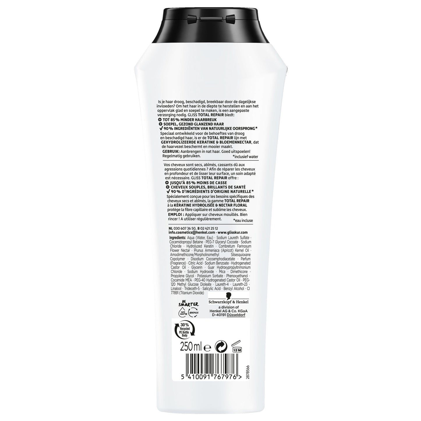 Gliss Kur Shampoo total repair 250 Milliliter