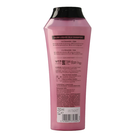 Gliss Kur Shampoo liquid silk 250 Milliliter