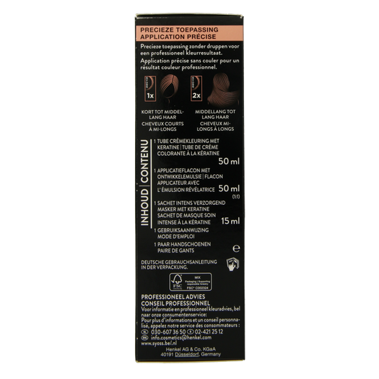 Syoss Color baseline 4-2 mahogany brown 1 Set